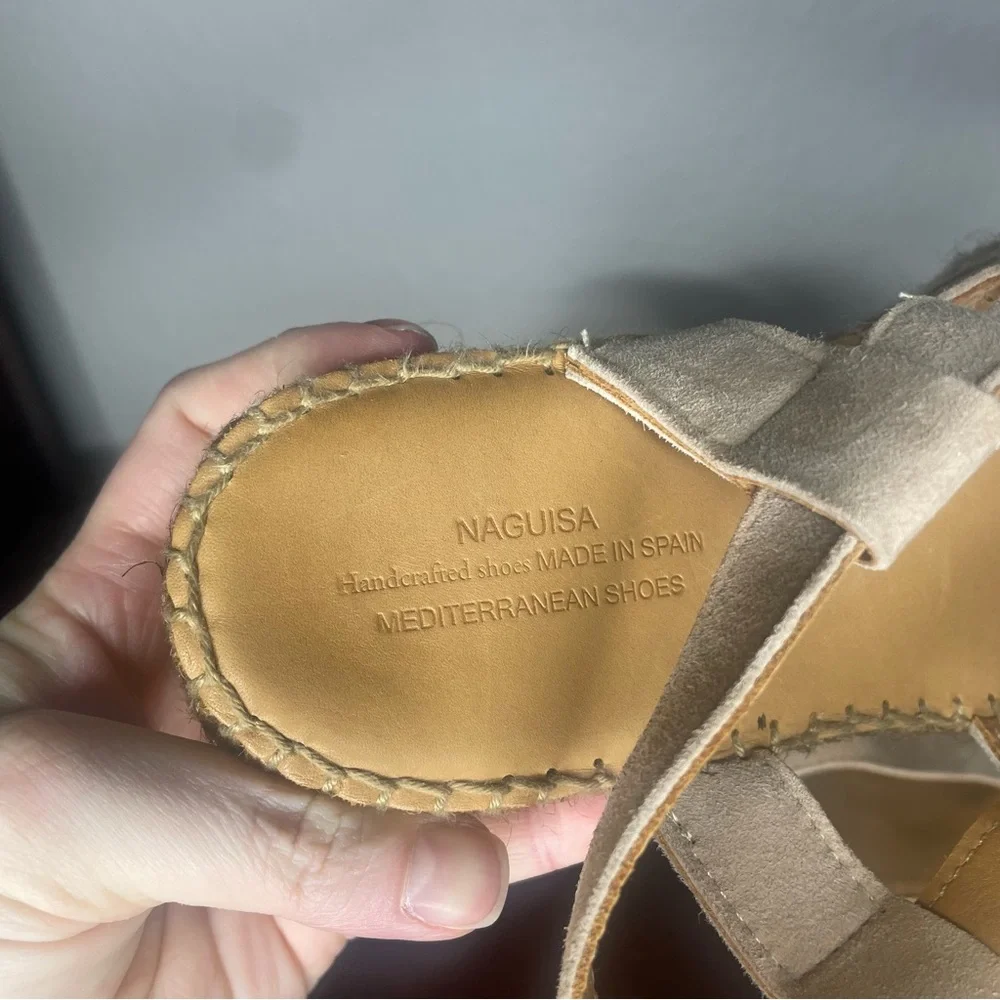 Anthropologie Naguisa Calau Fringe Espadrille Sandals Size 11
